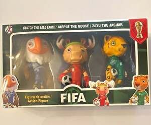 FIFA World Cup 2026 Action Figure Clutch, Meple, and Zayu